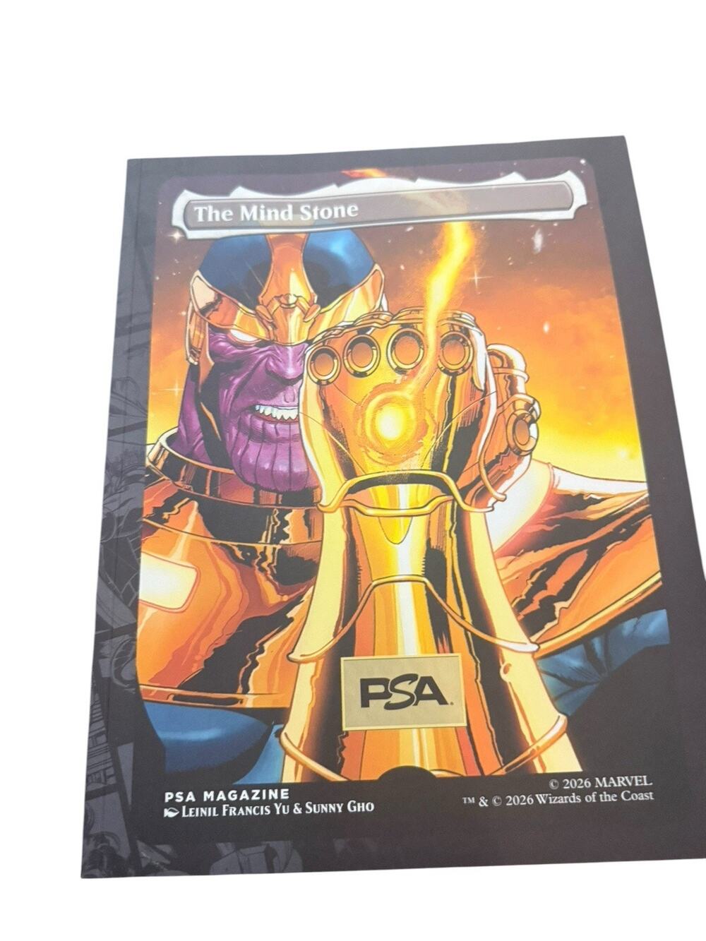 Thanos The Mind Stone Magic The Gathering PSA Magazine May 2026 Volume No 26